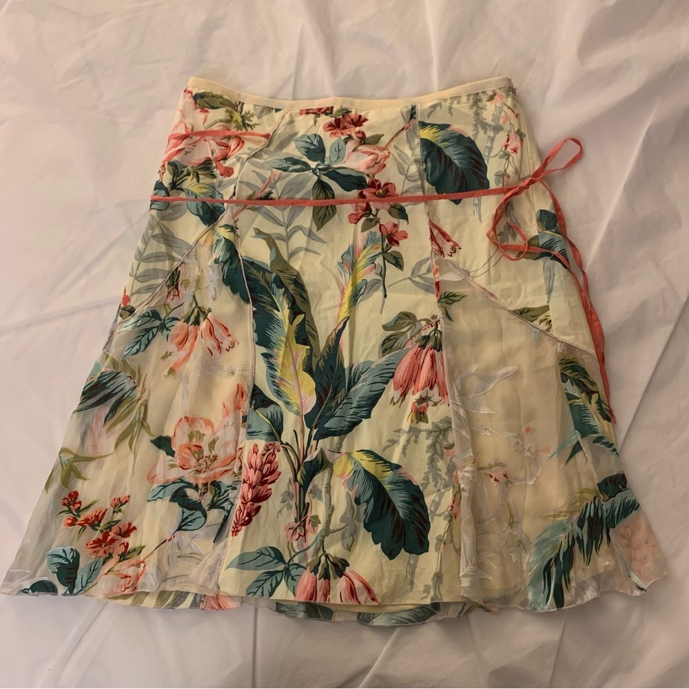 Mary Lucille Silk Blend A-line skirt